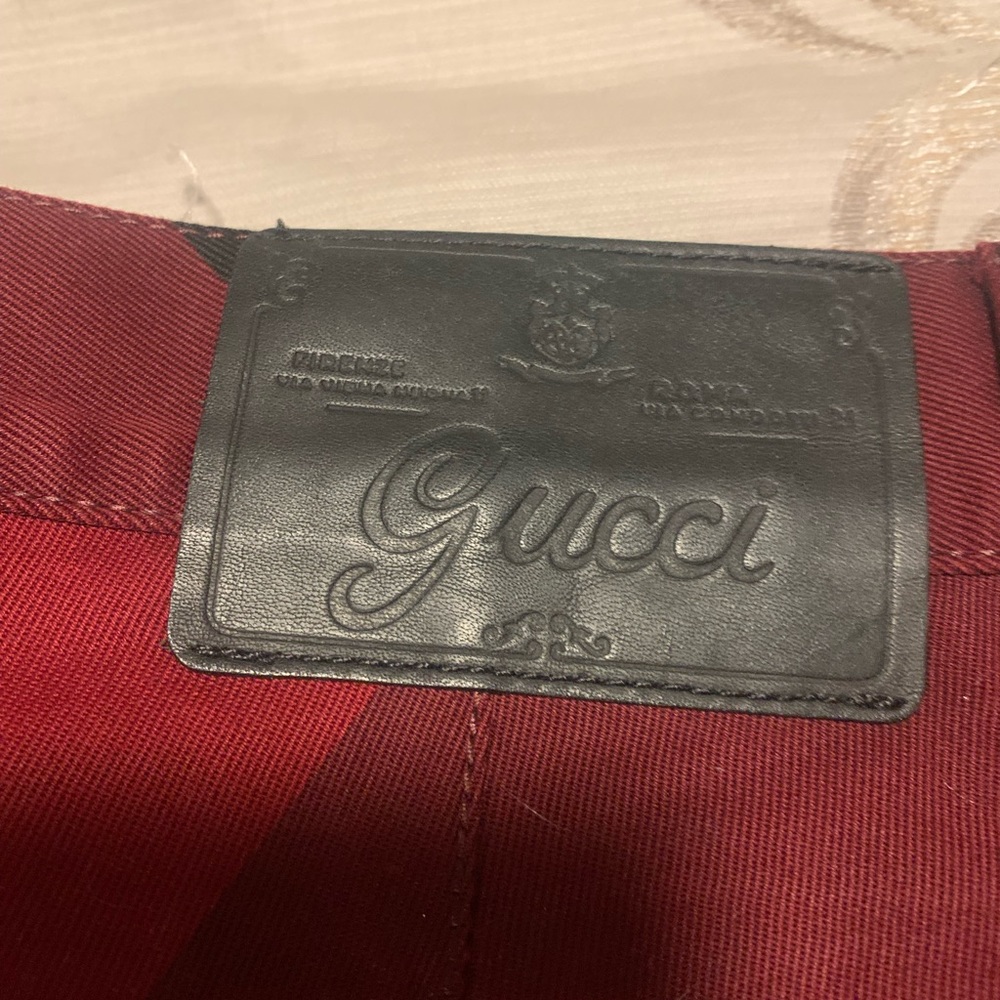 Gucci women’s plaid trousers